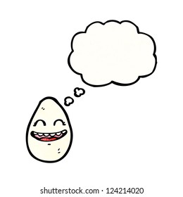cartoon egg with face
