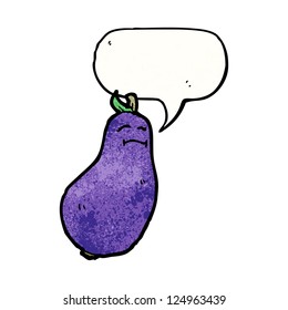 berenjena de dibujos animados