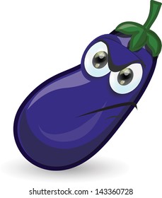 Cartoon eggplant