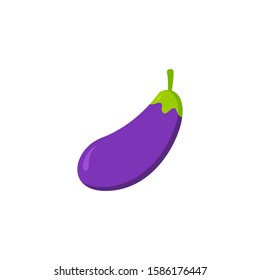 Cartoon eggplant icon design. vector illustration