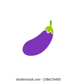 Cartoon eggplant icon design. vector illustration