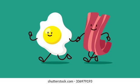 Cartoon Eggs And Bacon Hd Stock Images Shutterstock