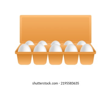 Cartoon eggs. Transparent background. 3d vector icon