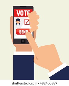 cartoon elections vote design