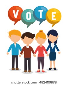 cartoon elections vote design