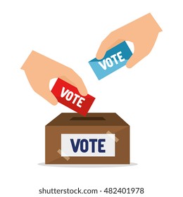 cartoon elections vote design
