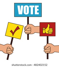 cartoon elections vote design