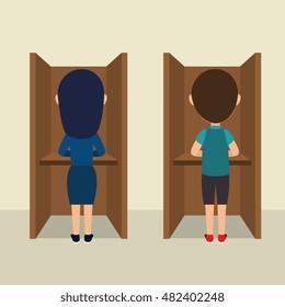 cartoon elections vote design