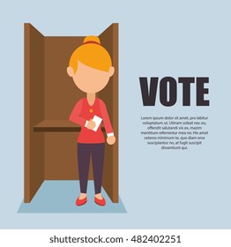 cartoon elections vote design