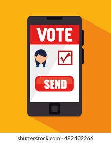 cartoon elections vote design