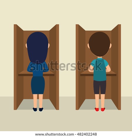 cartoon elections vote design