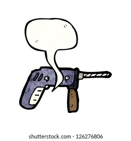 cartoon electric drill