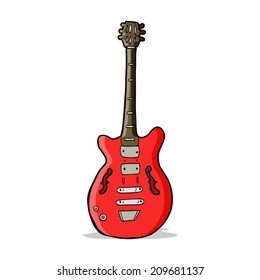 Cartoon Electric Guitar Stock Vector (Royalty Free) 198517112