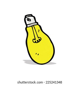 bombilla eléctrica de dibujos animados