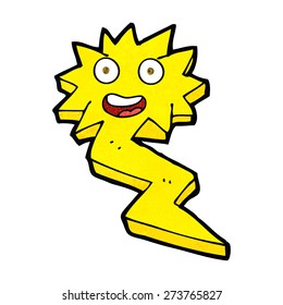 rayo eléctrico de dibujos animados