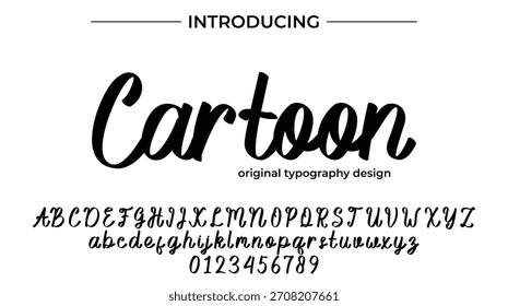 Cartoon - Elegant Script Font for Smooth Handwritten Design and Creative Typography
