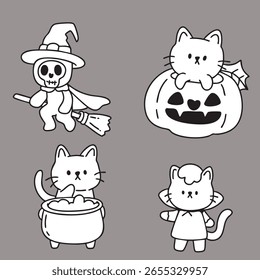 Cartoon, element, ghost in a cloak, autumn, Halloween, illustration, cute picture, hand-painted