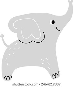 Cartoon Elephant Animal Vector Illustration