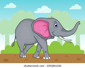 Cartoon Elephant Design