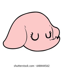 cartoon elephant face