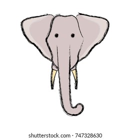 cartoon elephant icon 
