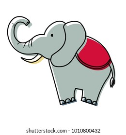 cartoon elephant icon image