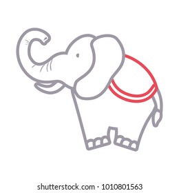 cartoon elephant icon image