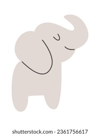 Cartoon Elephant Icon Vector Illustration