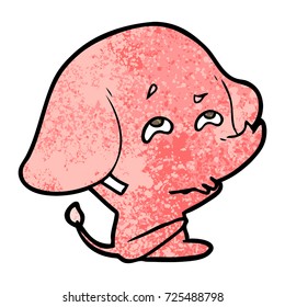 elefante de dibujos animados recordando