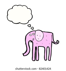 Cartoon Elephant Remembering