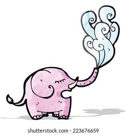 cartoon elephant squirting