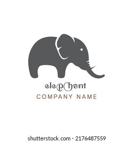 cartoon elephant vector isolated on white background,
