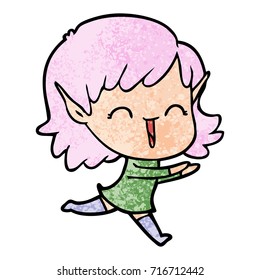 cartoon elf girl