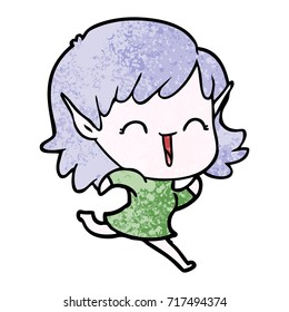 cartoon elf girl