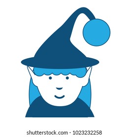 cartoon elf girl icon