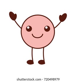 cartoon emoji kissing love smile icon
