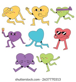 Cartoon Emoji Love Romance Cute Color Fill Line