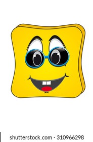 cartoon emoticon in the form of toast