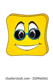 cartoon emoticon in the form of toast