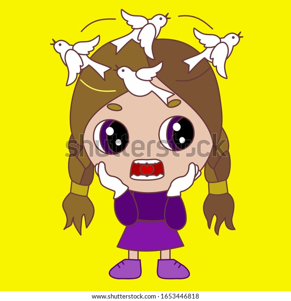 Vector De Stock Libre De Regalias Sobre Emoticono De Dibujos Animados Con Una