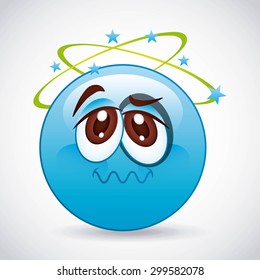 cartoon emoticons design, vector illustration eps10 graphic 