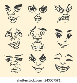 Cartoon Emotion Face