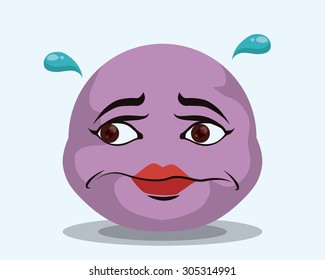 Cartoon emotions design, vector illustration eps 10.