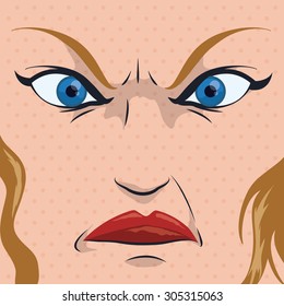 Cartoon emotions design, vector illustration eps 10.