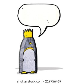 emperador de dibujos animados pingüino