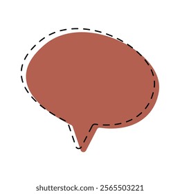 Cartoon empty speech bubble. line comic style speech bubbles set in pastel colors. Hand drawn pop art, vintage speech clouds, thinking bubbles, and conversation text elements. Vector illustration