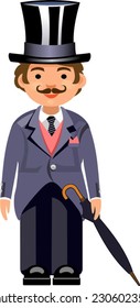 Cartoon English Gentleman