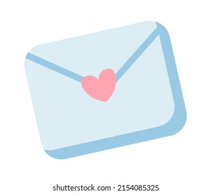 Cartoon envelope icon. Vector illustration