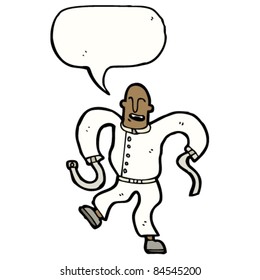 caricatura escapada de lunática