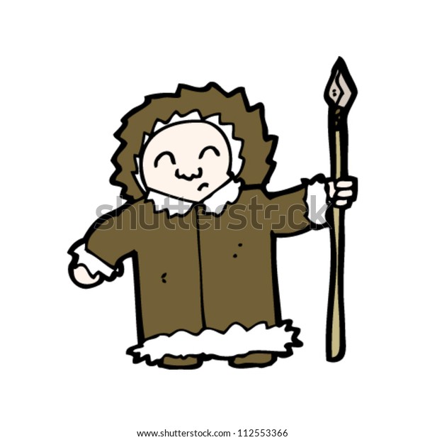 Cartoon Eskimo เวกเตอร์สต็อก (ปลอดค่าลิขสิทธิ์) 112553366